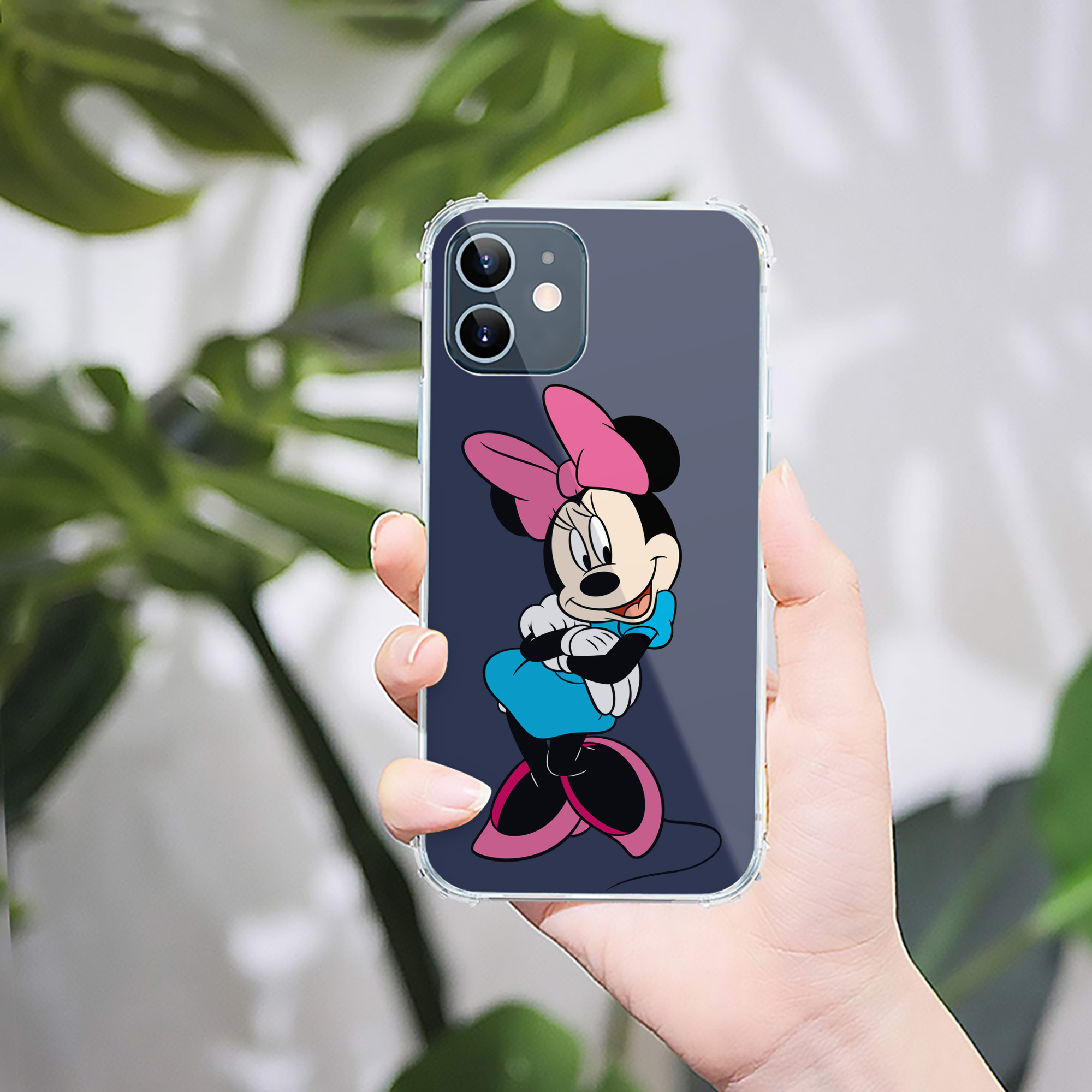 （画像用） ミッキーマウス Mickey Mouse 【iPhone 12シリーズ対応】透明スマホケース（クリアソフトケース）